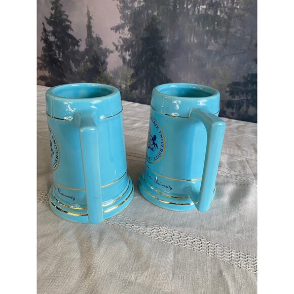 Vintage Penn State University Ceramic Beer Steins – Set of 2 - Picture 2 of 7